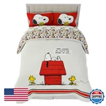 Franco Peanuts & Snoopy Classic Pals 5 Pc Comforter Sheet Set Super Soft. Fixed Price $174.69.