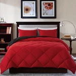 Decroom Lightweight Comforter Set With 1 Pillow Sham - 2 Twin, Red/black. Fixed Price $41.99.
