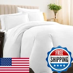 Pizuna Pure 100 Cotton Twin Duvet Cover Shams Luxurious 400 Thread Count Long. Fixed Price $126.88.