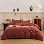 Ecocott Duvet Cover King Size (104"X90"), Burnt Brick Red (no Comforter). Fixed Price $90.75.