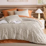 Transform Your Bedroom - Boho Tufted Queen Comforter Set 3 Pieces. Fixed Price $114.99.