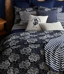 Ralph Lauren Durant Kira Batik Dark Blue/cream Full Queen Comforter Set 5PC. Fixed Price $375.99.