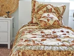 Dada Bedding Country Rustic Earthy Green Beige Floral Patchwork Comforter Set. Fixed Price $63.17.