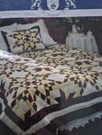 Country Cottage Sunham Patchwork Quilt Queen/full Size Variable Star X86. Fixed Price $128.00.