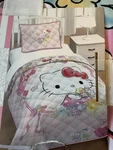 New Hello Kitty Set Quilt Comforter Bed Cover Sham Twin Cute Flower Daughter Gir. Fixed Price $56.99.