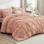 Bedsure Comforter Set Dusty Pink - Bag Queen, 29. Fixed Price $92.19.