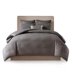Natori Hanae Yarn-dyed King/cal-king 3-PC Duvet Cover Set New Grey. Fixed Price $87.22.
