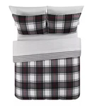 Keeco Eugene 8-PC Comforter Set, Created Macy's, Black White Plaid. Fixed Price $88.00.