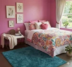 Mi Zone Floral Pink Comforter Set Ultra-soft Lightweight Full/queen Size. Fixed Price $60.00.
