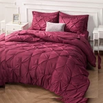 Bedsure Burgundy Comforter Set - In Bag 7 Queen,. Fixed Price $65.21.