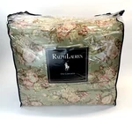 Made Usa Vintage Ralph Lauren Charlotte Floral Comforter Sage Green King. Fixed Price $715.50.