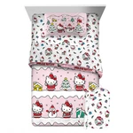Hello Kitty Merry Winter Reversable Queen 6PC Comforter Set- Includes Bag. Fixed Price $34.95.