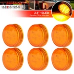 6X Set 2.5" Amber Round 13BULBS Side Marker Clearance Lights For Trailer New. Fixed Price $21.10.