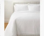 Threshold Studio Mcgee Lace Border Cotton Slub King Comforter Set White 3PC. Fixed Price $90.00.