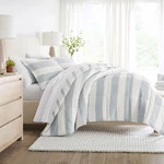 Distressed Stripe Reversible Soft Comforter Sets, Geometric Pattern - Becky. Fixed Price $44.40.