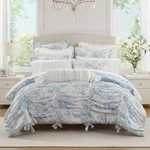 Armoire Collection Twin/twin Extra Long Toile Floral Comforter Blue. Fixed Price $27.99.