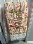 Light Pink Twin Comforter With Ducks. Fixed Price $10.00.