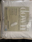 Charter Club Premium White Down King Comforter Light Weight New. Fixed Price $79.00.