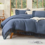 Andency Queen Comforter Set Bluish Grey 3 Pieces Boho Lightweight Fall Bedding. Fixed Price $100.73.