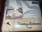Tommy Bahama Queen Duvet Set Kayo Pelican Grey Bonus Oeko-tex New Cotton. Fixed Price $39.93.