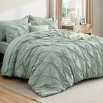 Comforter Set Queen Bag 7 Pieces Sage Green Bedsure Size Bedding Decor. Fixed Price $89.99.