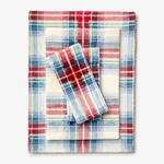 Brylanehome Bh Studio 4 Piece Microfleece Sheet Set - King, Plaid Multi. Fixed Price $84.99.