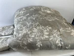 Ralph Lauren Odeon Floral Silver Bronze Grey Comforter Queen + 2 Shams. Fixed Price $155.00.