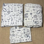 Rh Child & Baby Set Sports Blueprint Full 3 Pc Restoration Hardware. Fixed Price $75.00.