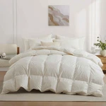 All Season Fluffy 90% White Down Comforter 800 Fill Power Organic Cotton Cover. Fixed Price $324.99.