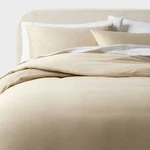 King Performance Sateen Duvet Cover And Sham Set Natural - Threshold. Fixed Price $35.99.