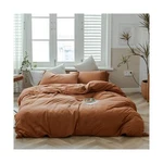 Amwan Jersey Knit Cotton Duvet Cover Set Solid Pumpkin Color, Luxury Soft Com.... Fixed Price $79.69.