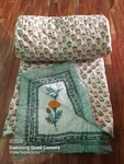 Hand Block Print Quilt,insert Filling Batting Cotton Made Quilted Comforterquilt. Fixed Price $111.99.