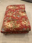 Ralph Lauren Chaps Summerton Red Floral Houndstooth King Comforter Reversible. Fixed Price $199.99.