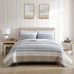 Nautica Quilt Set Cotton Bedding With Matching Sham Queen Dover Beige/ Grey. Fixed Price $70.00.