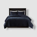 Madison Park Blue Navy Harper Velvet 3-PC. Quilt Set, King Size. Fixed Price $86.40.