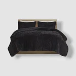 Intelligent Design Black Malea Shaggy Faux-fur 2-PC. Comforter Set, Twin/twin Xl. Fixed Price $32.40.