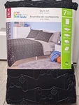 New Mainstay Kids "gamer" Double Size Black Color 7PC Quilt Set With Sheets. Fixed Price $45.99.