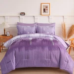 Wongs Queen King Ombre Purple Abstract Art Gradient Soft Microfiber Comforter. Fixed Price $72.41.