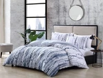 City Scene Sokal Cotton Blue 3 Piece Duvet Cover Set-full/queen. Fixed Price $69.99.