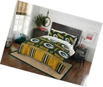 Green Bay Packers Bedding Set Queen Nfl Football Home Pillow Superbowl Hd Tv. Fixed Price $143.72.