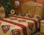 Western Ranch Blanket Bedspread -yavapai Pattern Queen. Fixed Price $119.99.