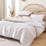Yirddeo Comforter - Size Sets Queen, Pure White. Fixed Price $56.64.