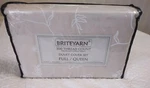 Natural Floral Sateen Queen Duvet Set 3PC Briteyarn Cotton. Fixed Price $49.99.