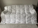 New Casaluna Minimum 75% Duck Down Ultra Weight White Comforter Sz 92 X 96. Fixed Price $129.99.