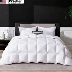 Lesnncier Goose Feather Down Fiber Comforter Size, Ultra King, White. Fixed Price $146.16.