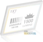 1X1 Ft Dimmable Led Panel Light, 5CCT, 1500LM, 18W Flush Mount. Fixed Price $99.99.