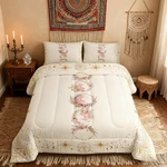 Manfei Sun Moon Girly Comforter Set Twin SIZE12 Constellation Universe Bedding. Fixed Price $61.13.