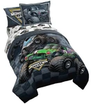 Jay Franco Monster Jam Slash 5 Piece Twin Bed Set - Includes Reversible Comfo.... Fixed Price $77.42.