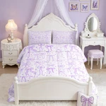 Bowknot Bedding Set: Butterfly Quilt For Sweet Girly Dreams! 1 Pillowcase. Fixed Price $68.37.