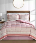 Fairfield Square Collection Austin 8PC. Queen Blush Reversible Comforter Set. Fixed Price $27.99.